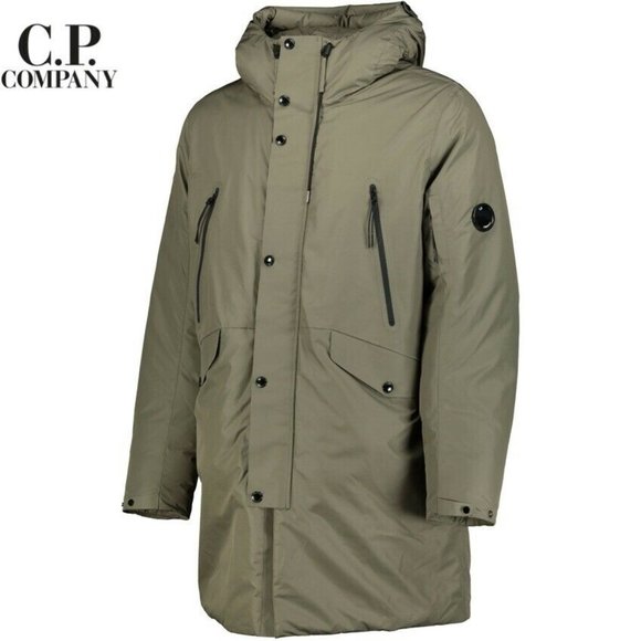 NWT C.P Company LONG DOWN Parka Men JacketMICRO-M XL / 2XL Lightweight $1045